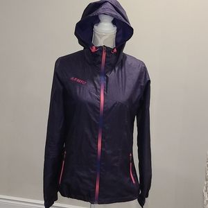Firefly purple windbreaker with hood